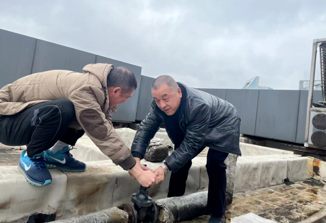 長運物業(yè) 長欣分公司加強水管設施保暖維護